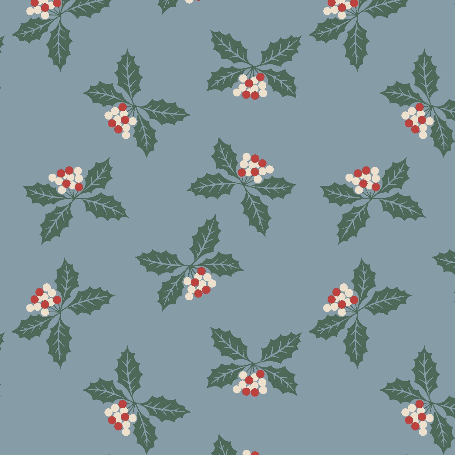 December House - Candied Holly in Juniper Blue