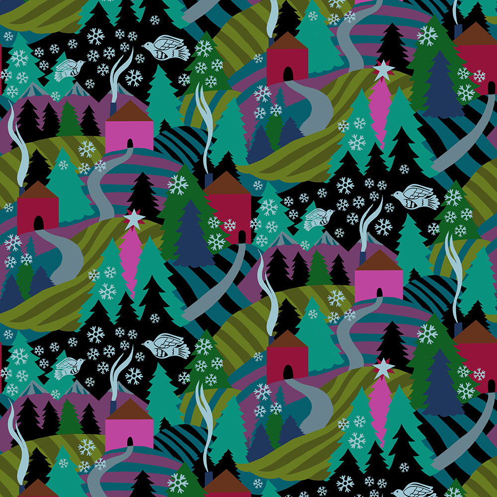 Cozy Christmas - Flurry in Midnight