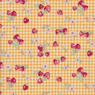 Atsuko Matsuyama - Strawberries on Gingham in Yellow