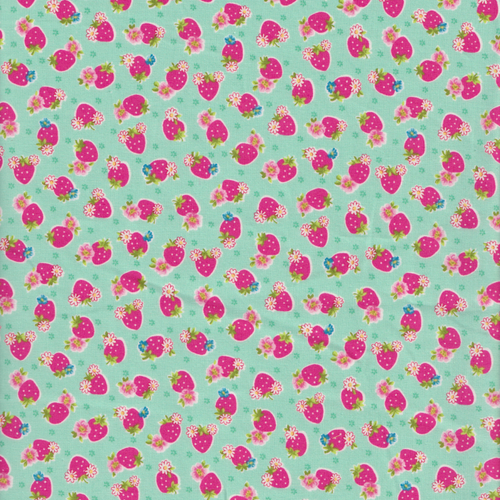 Atsuko Matsuyama - Small Strawberries on Blue