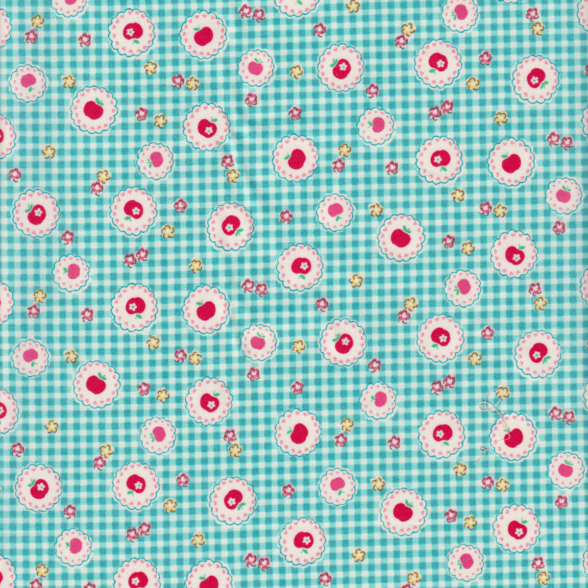 Atsuko Matsuyama - Apples on Lace in Teal