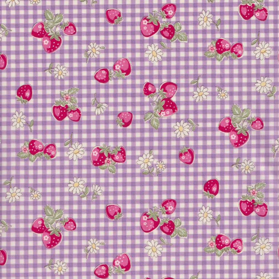 Atsuko Matsuyama - Strawberry Check in Purple