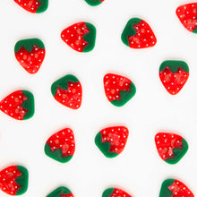 Load image into Gallery viewer, Sarah Hearts - Strawberry Large 1" Buttons
