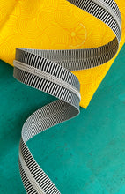 Load image into Gallery viewer, Black Small Stripe Zipper Tape (3yd)
