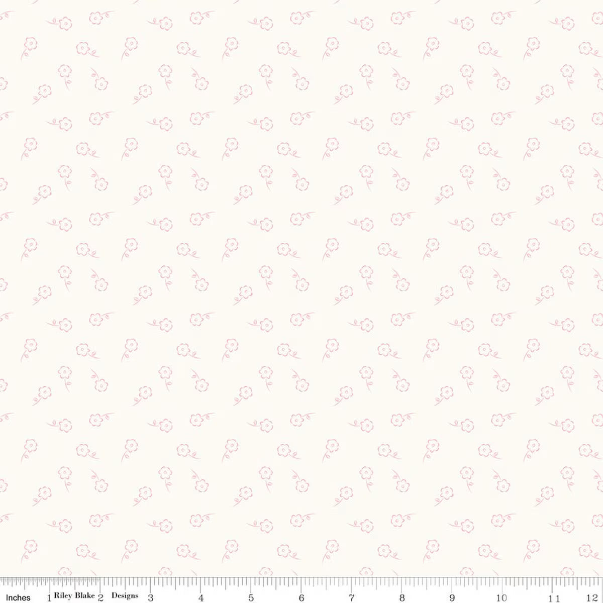 Sweet Pink - Dainty Floral in Cream