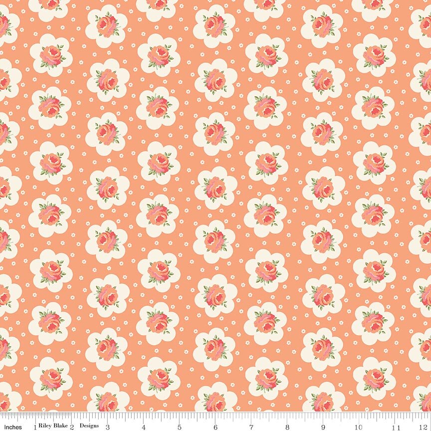 Peach Cobbler - Tea Tin Rose in Peach