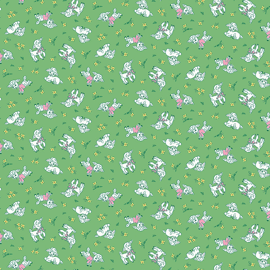 Traditional 30s - Lambs in Green
