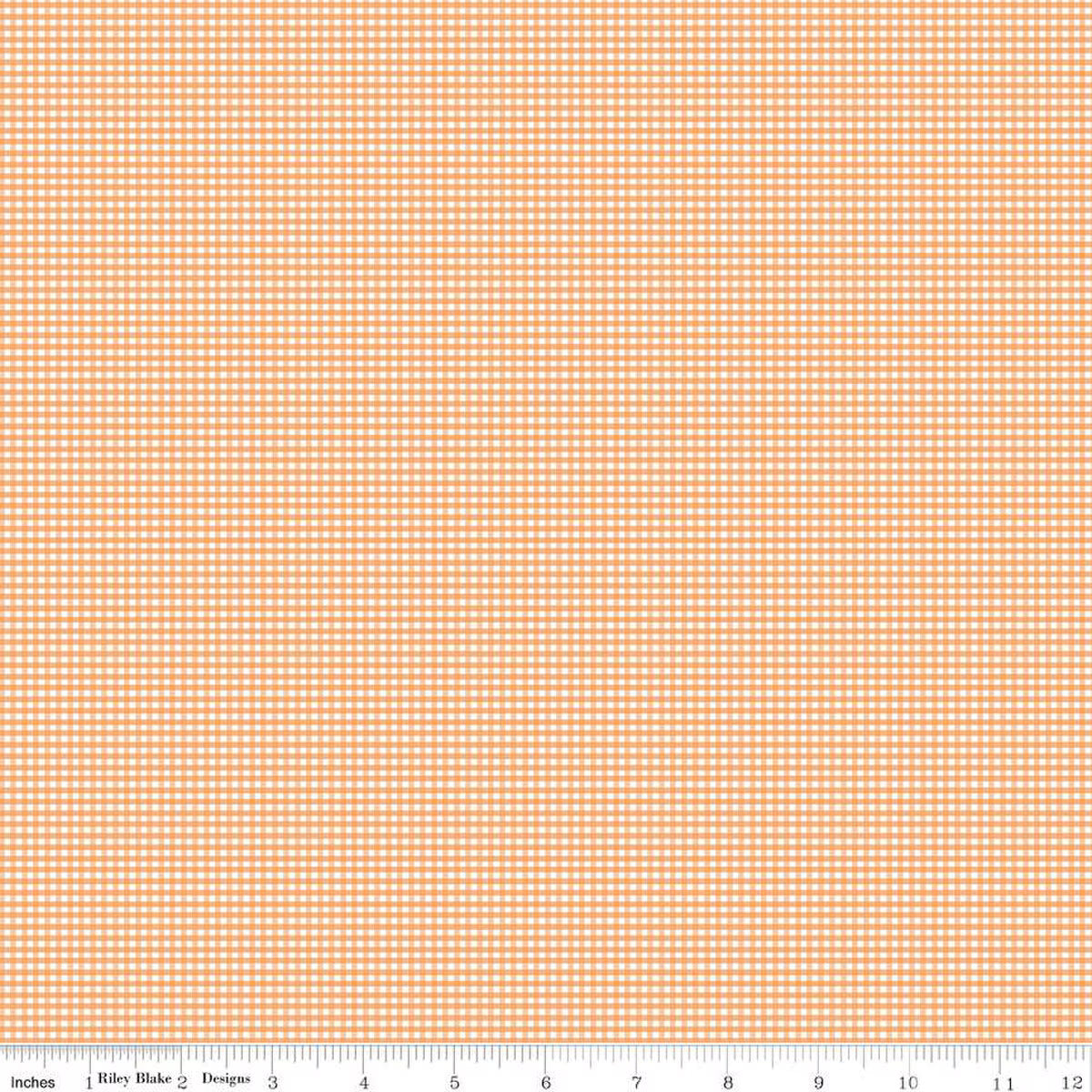 Micro Gingham in Marmalade