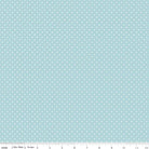 White Swiss Dot in Aqua