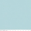 White Swiss Dot in Aqua