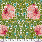 Bedford Park Cotton Lawn - Pimpernel in Green