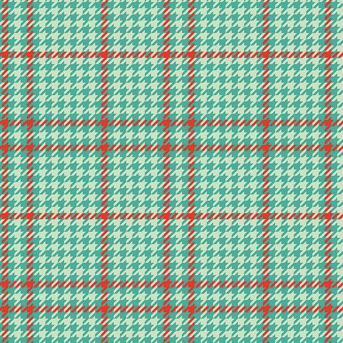 Christmas in Color - Holiday Check in Peppermint