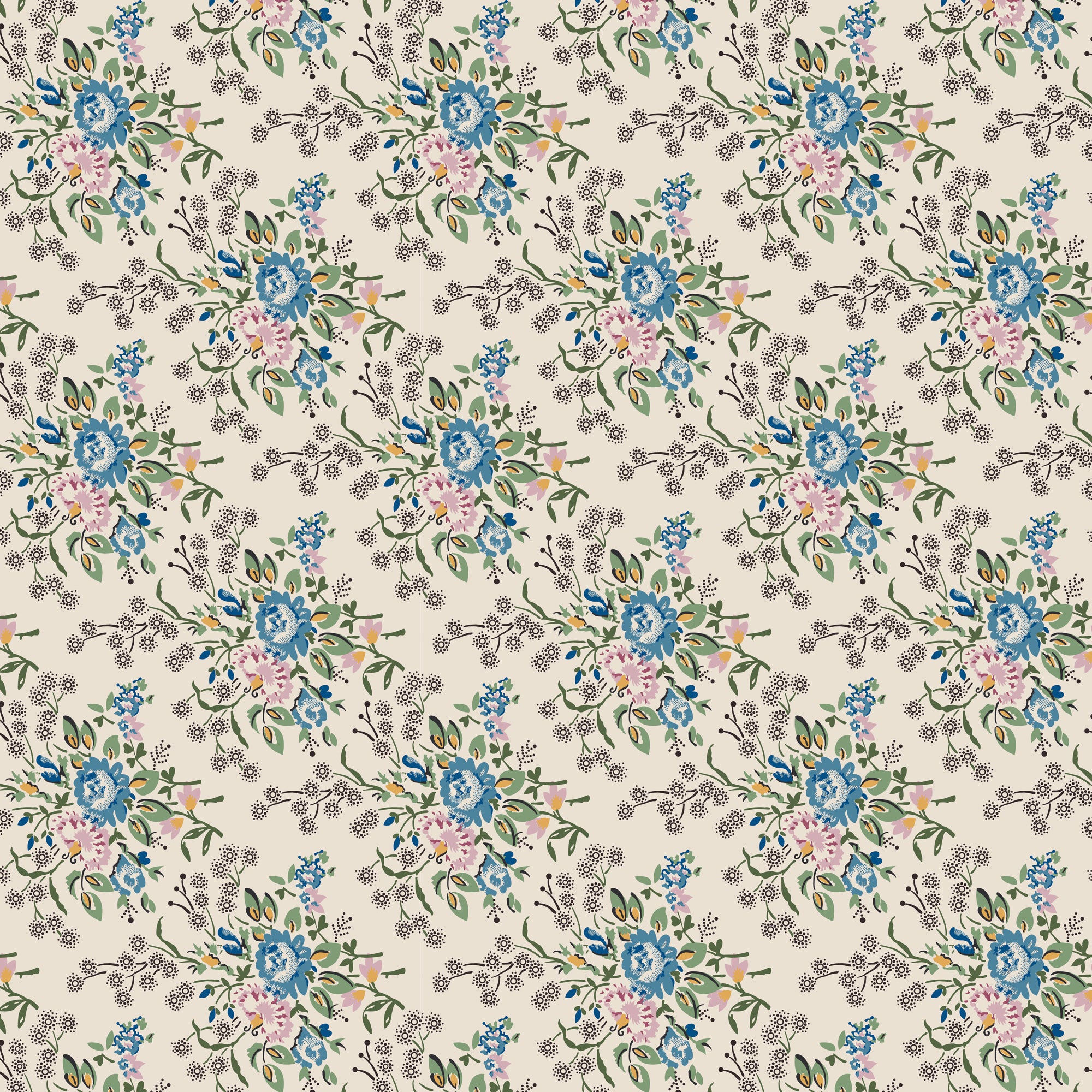 Heritage Garden - Willow Breeze in Blue