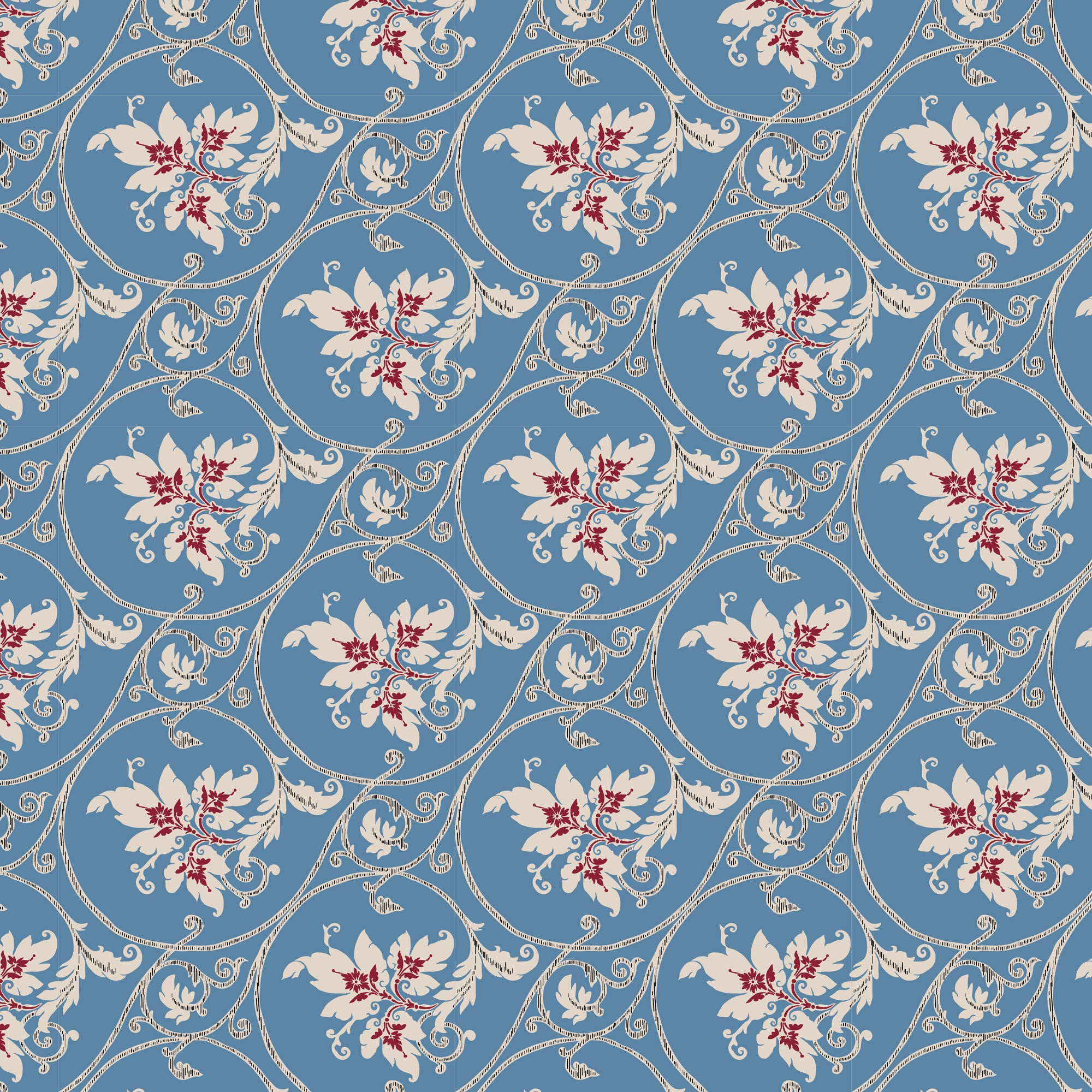 Heritage Garden - Cedar Hollow in Blue