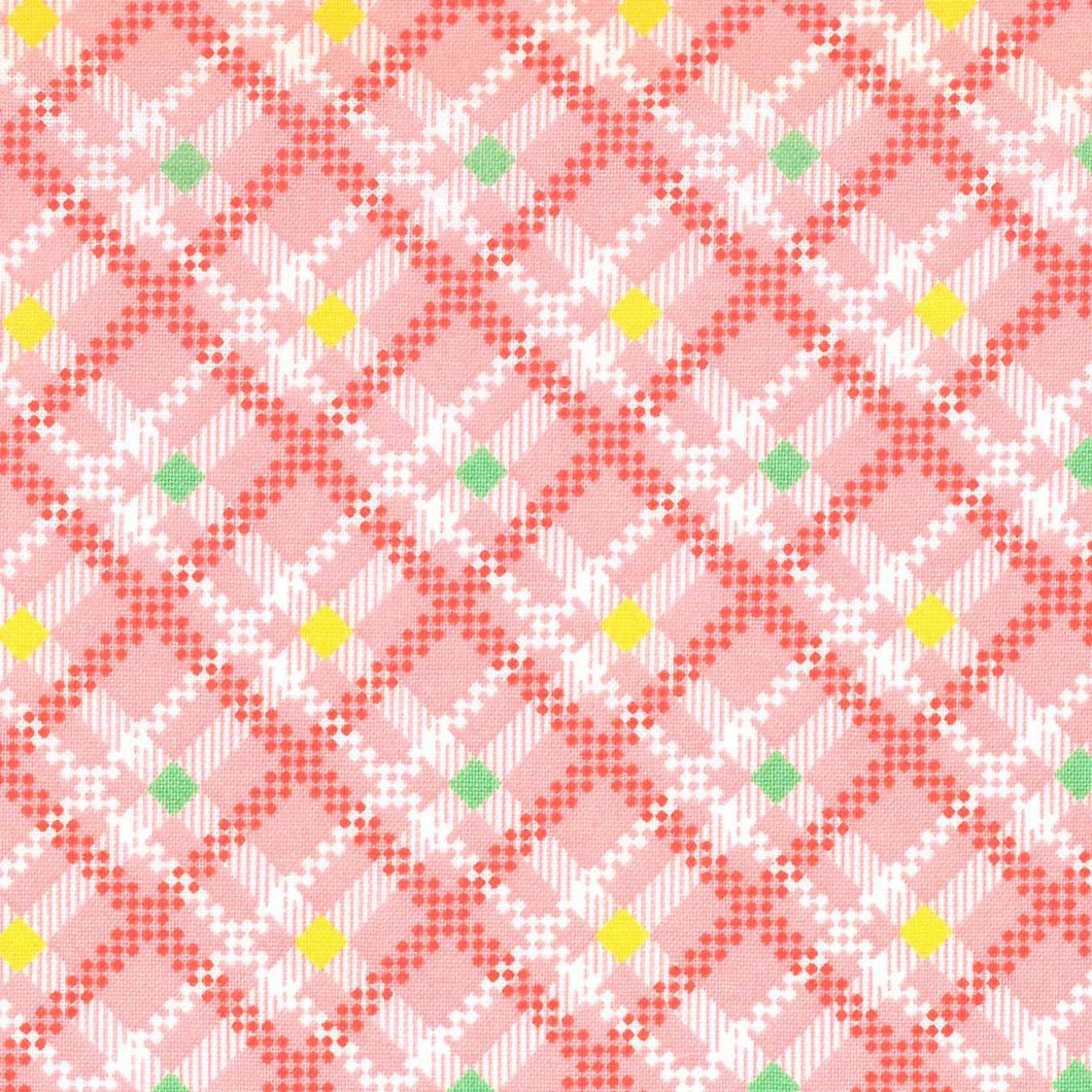 Happy Message - Plaid in Pink