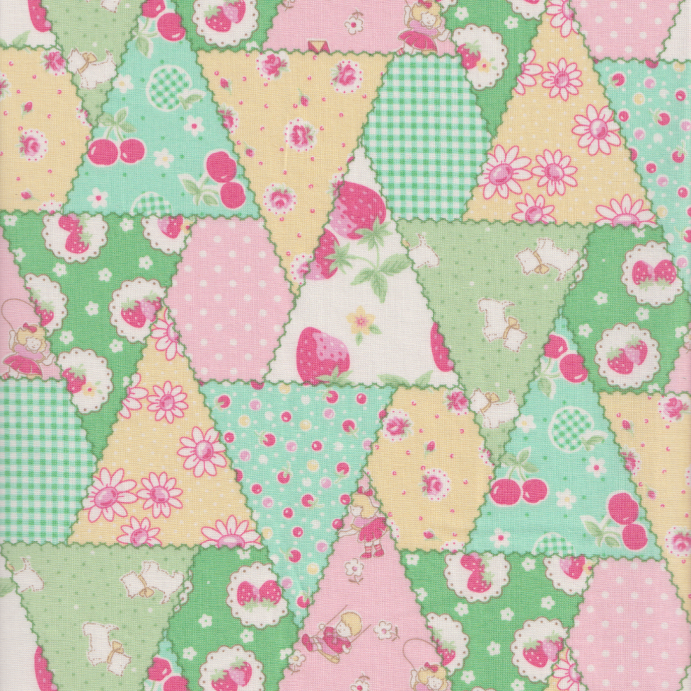Happy Message - Triangle Patchwork in Green