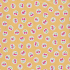 Happy Message - Berries on Doilies in Yellow