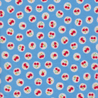 Happy Message - Berries on Doilies in Blue