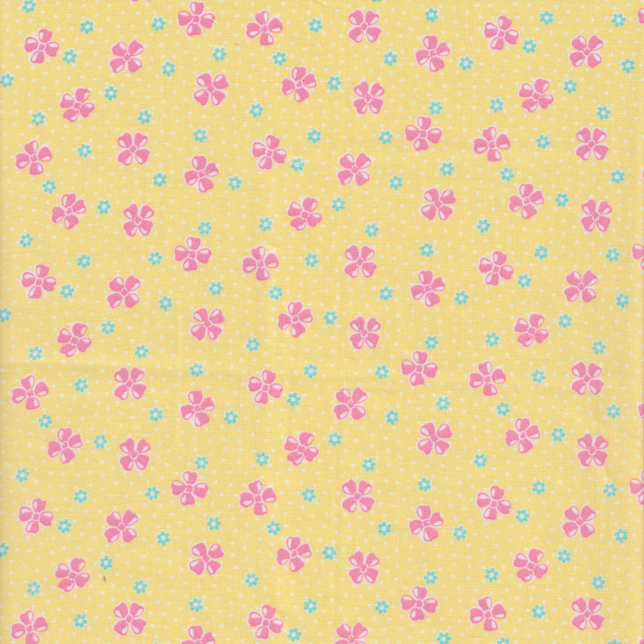 Happy Message - Four Loop Ribbons in Pink on Yellow