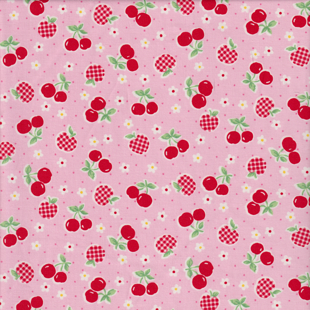 Happy Message - Apples and Cherries Pink