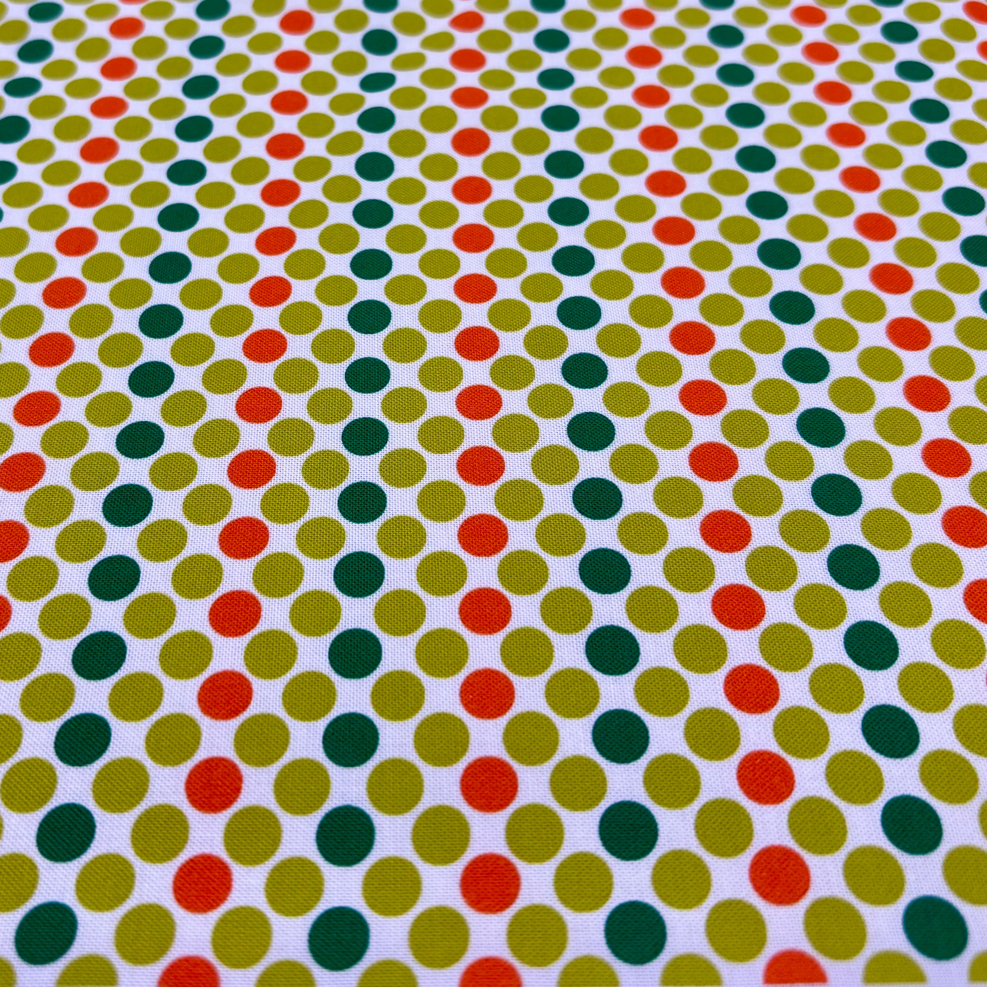 Momnson - Vintage Multicolor Dots on White
