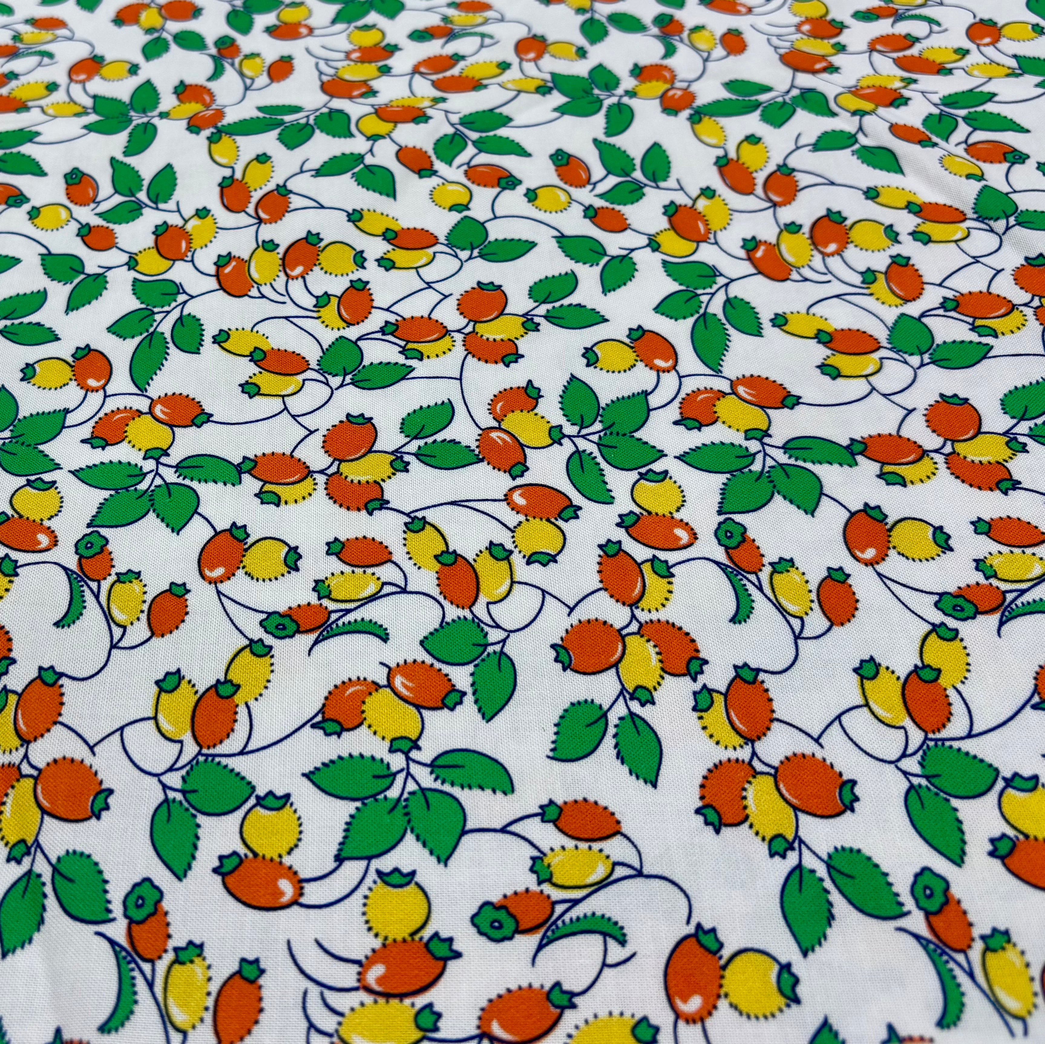 Momnson - Citrus Vines on White