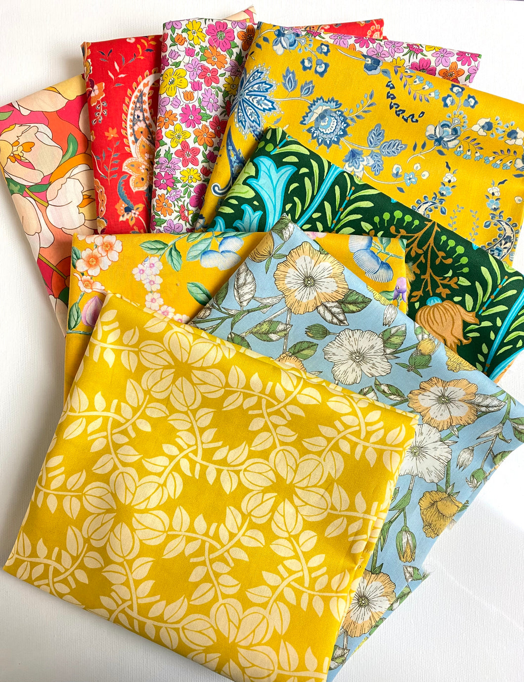 Liberty Fabrics Tana Lawn© Organic Summer Bloom Bundle in Designing Debutant 8