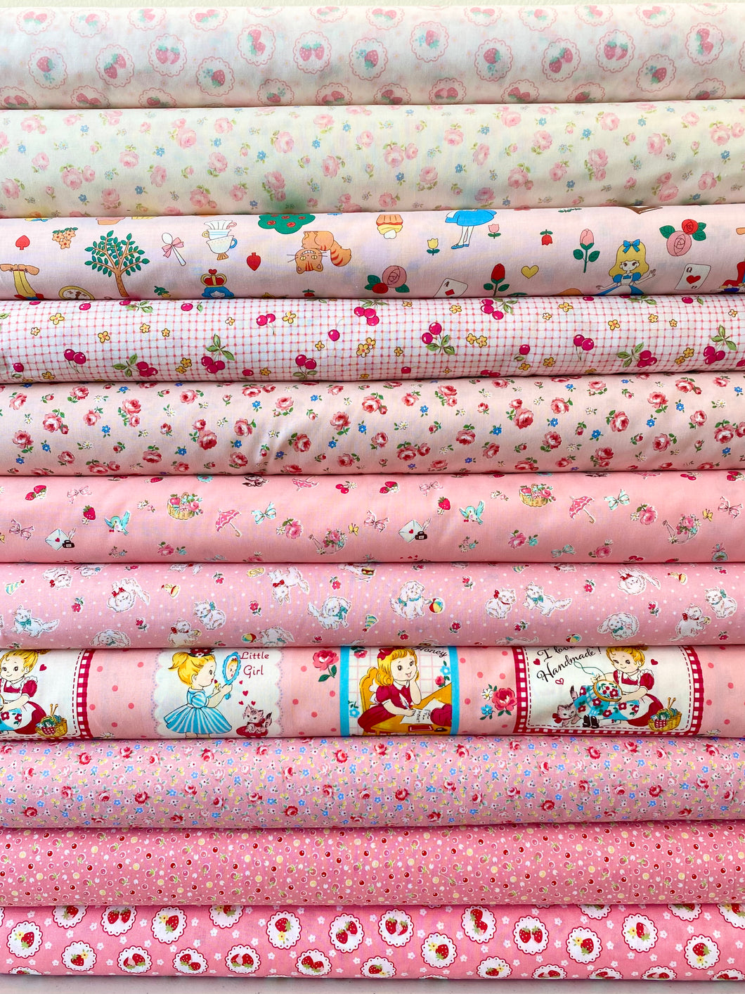 Japanese Fat Quarter Bundle Pink 11