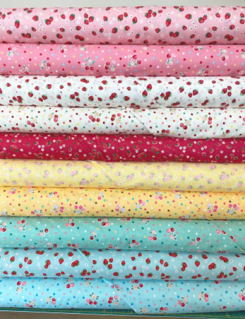 Atsuko Matsuyama Fat Quarter Bundle Candy Berry and Cherry Drop 10