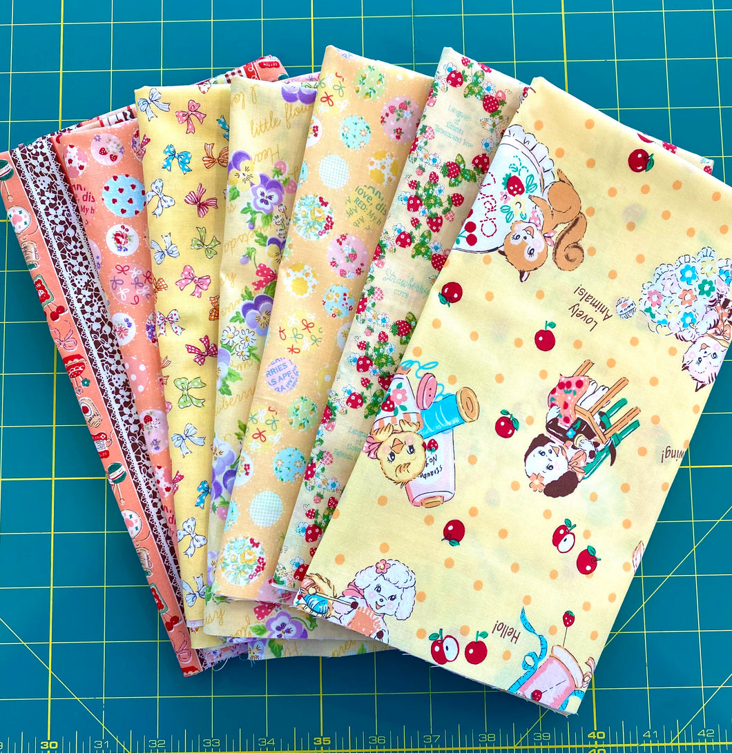 Atsuko Matsuyama - Fat Quarter Bundle Fall Yellow 7