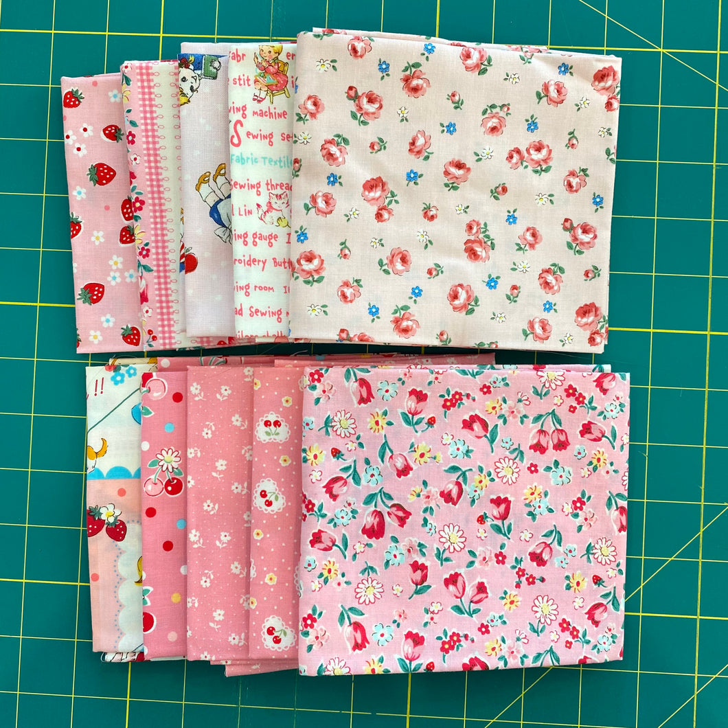 Atsuko Matsuyama - Fat Quarter Bundle Pink 10 Pieces