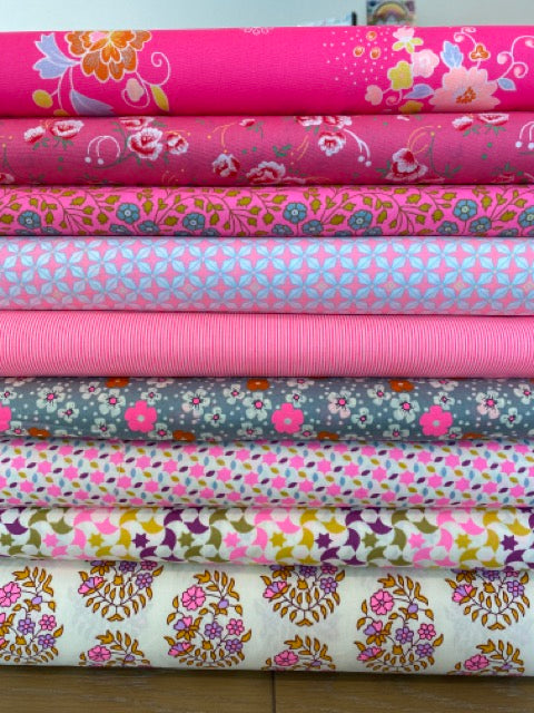 **Pre-order Petit Pan Pink Pop Fat Quarter Bundle of 9 (Re-order arrives approx 3/10)