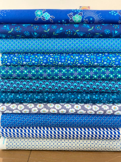 Petit Pan Deep Blue Sea Fat Quarter Bundle of 11