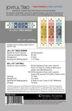 Load image into Gallery viewer, Joyful Trio Quilt Pattern by Robin Pickens
