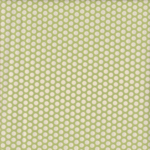 Kei Fabric - Punchdot on Green