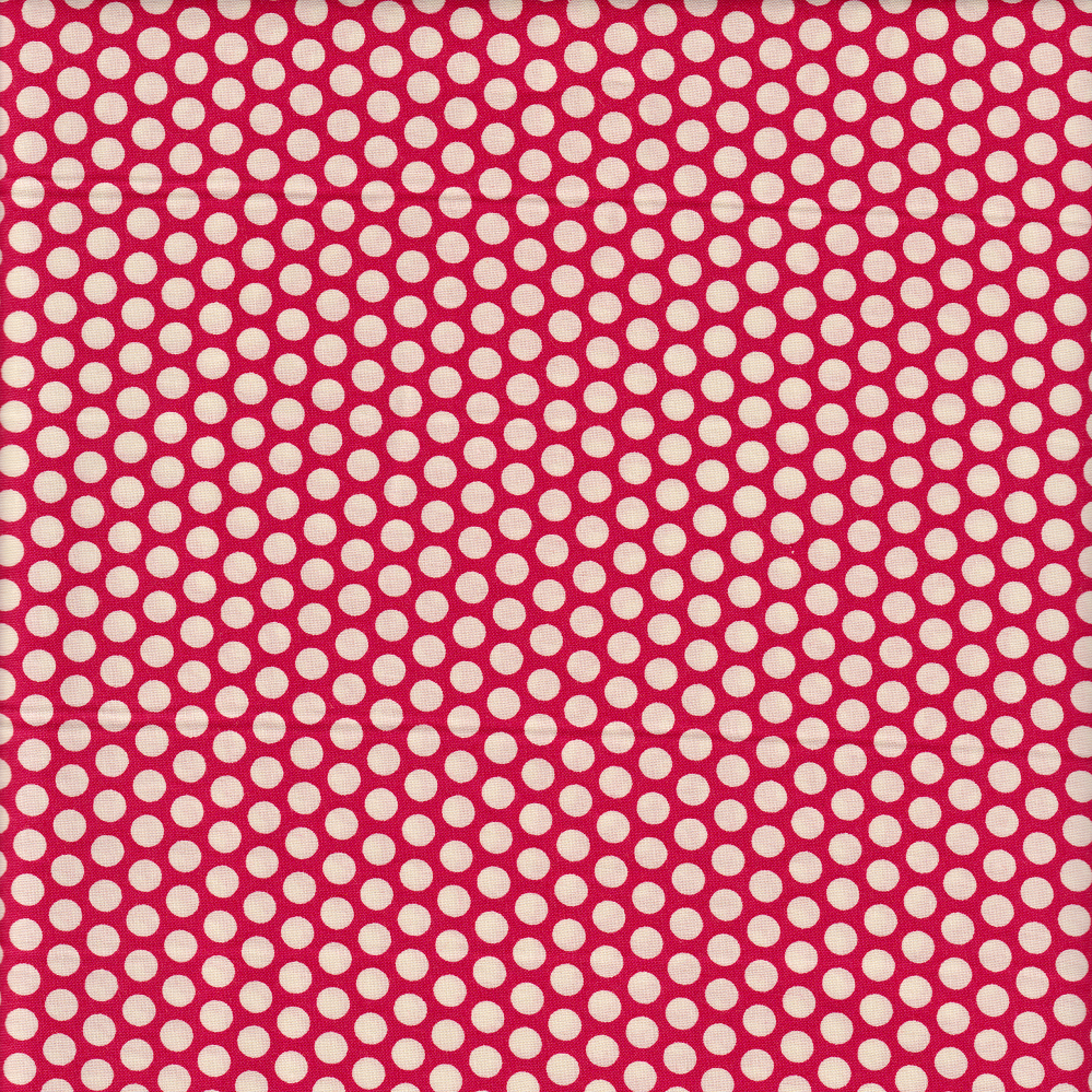 Kei Fabric - Punchdot on Red