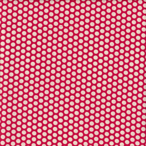 Kei Fabric - Punchdot on Red