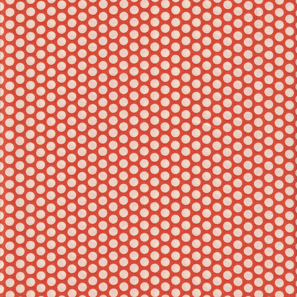 Kei Fabric - Punchdot on Tangerine