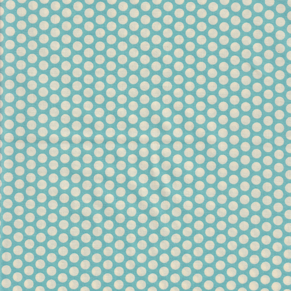 Kei Fabric - Punchdot on Aqua