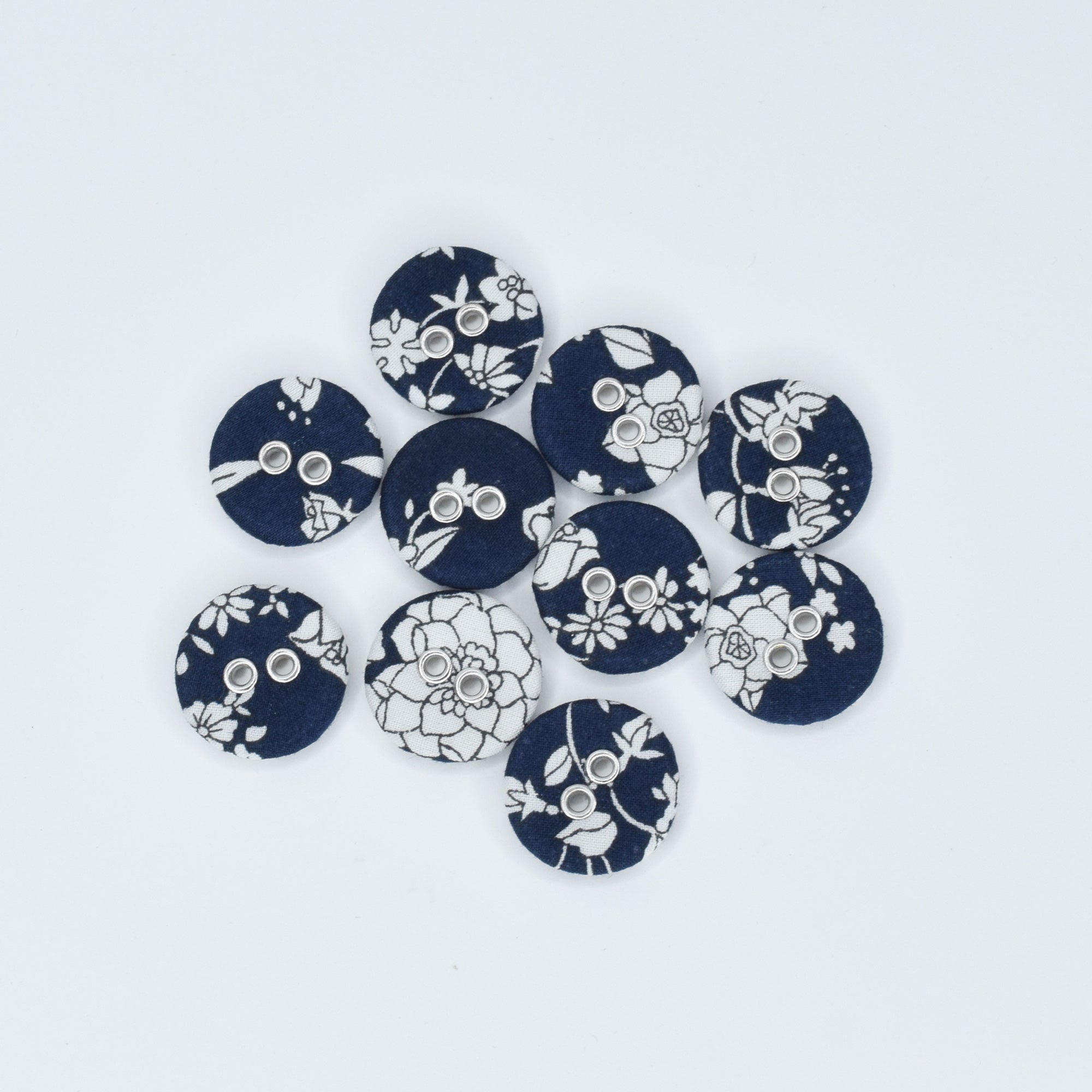 Liberty Button - Summer Blooms A 16mm