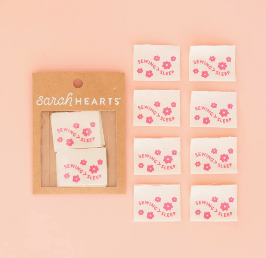 Sarah Hearts Labels - Sewing > Sleep in Pink