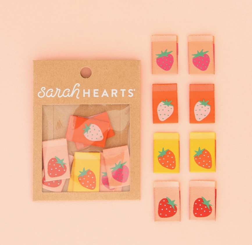 Sarah Hearts Labels - Strawberry Multipack