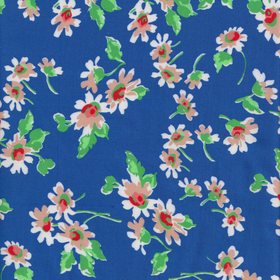 Momnson - Painterly Posies on Blue
