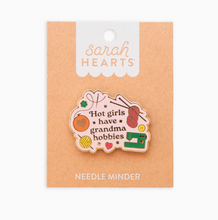 Load image into Gallery viewer, Sarah Hearts Needle Minder - Hot Girls Have Grandma Hobbies
