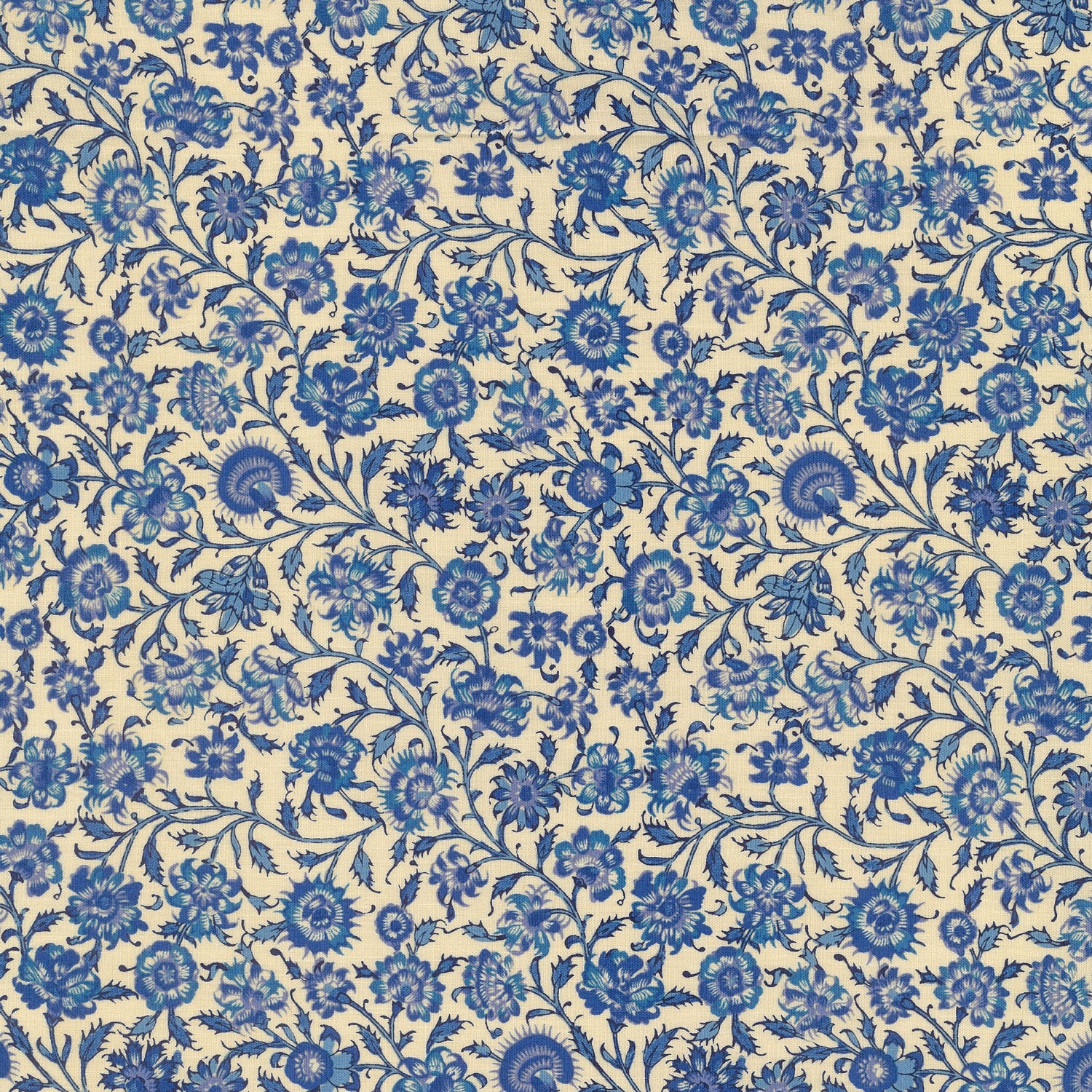 Petra Prins Collection - Gujarat Small Print in China Blue