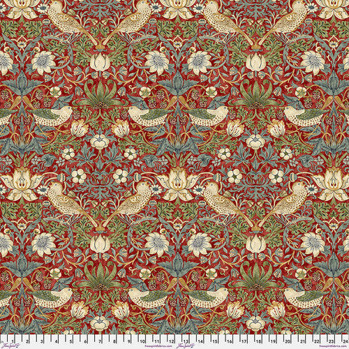 Morris & Co - Strawberry Thief in Red