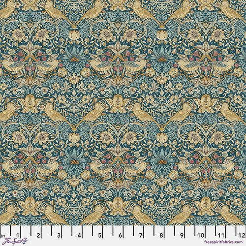 Morris & Co - Mini Strawberry Thief in Teal