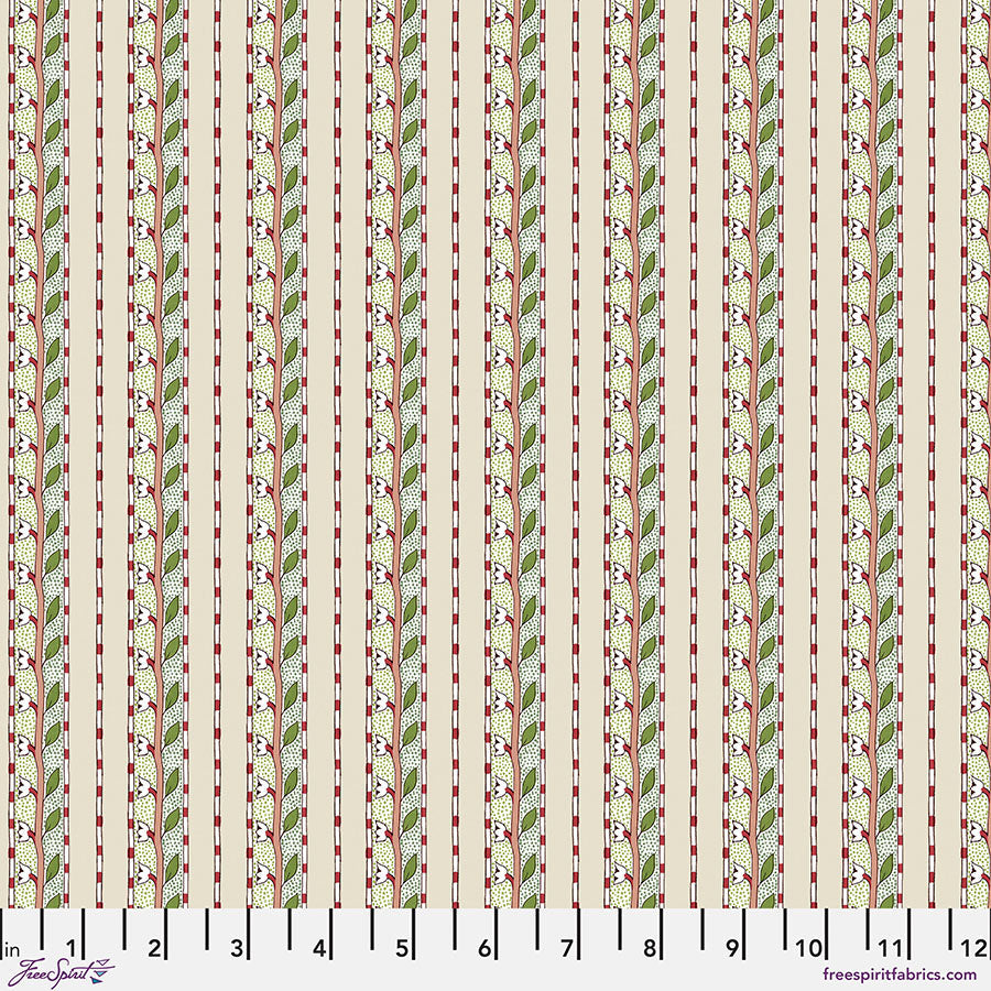 Bedford Park - Daffodil Stripe in Ivory