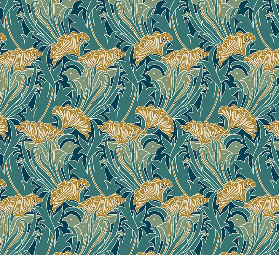 Morris & Co - Laceflower in Teal
