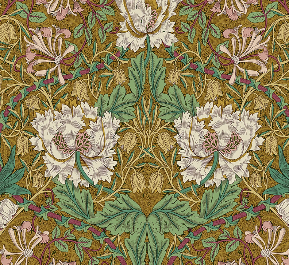 Morris & Co - Honey Suckle & Tulip in Gold